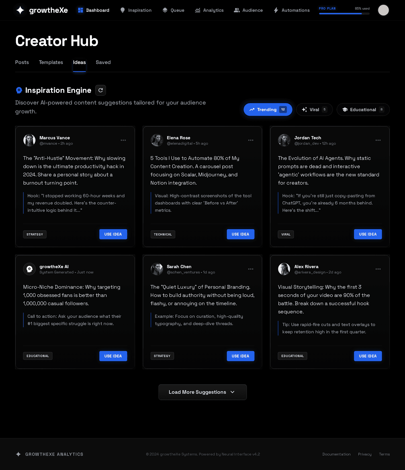 The Inspiration Protocol interface