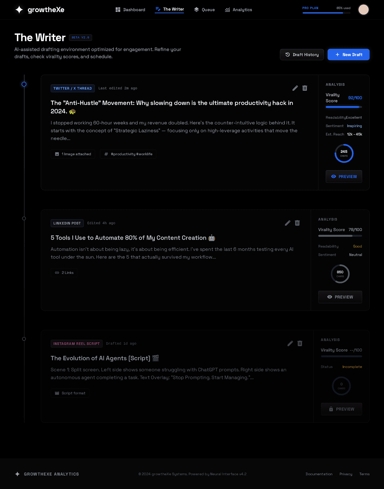 The Writer Protocol interface